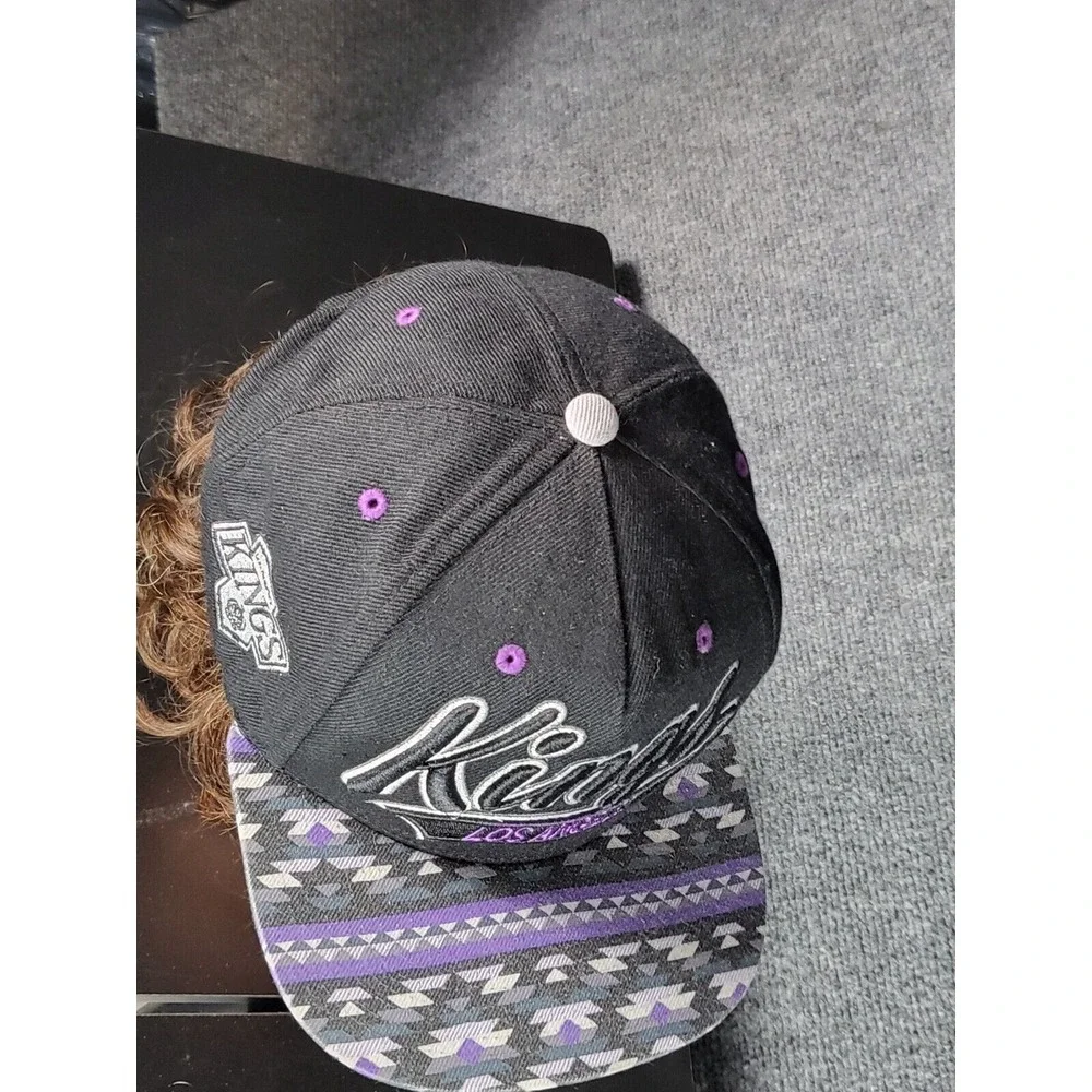LOS ANGELES KINGS Zephyr NHL HOCKEY HAT Purple Black Casual Sportswear School‎ - Picture 5 of 7